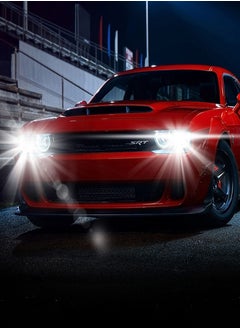 100Miles 100 Miles H11 LED Car Headlight - 75W High Power 12000LM 6500K with Cooling Fan System  - Image 4