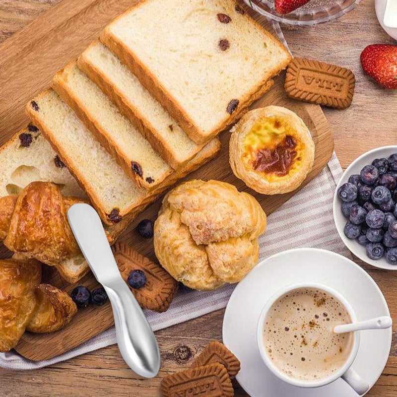 WoneNice Spreader Knife Set, 4-Piece Cheese and Butter Spreader Knives, One-piece Stainless Steel, Gifts for Thanksgiving Day, Christmas - Image 4