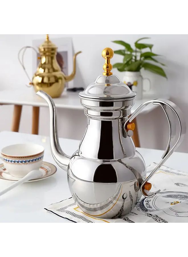 Golden Color Stainless Steel Gooseneck Coffee Pot With Filter 50 72oz Arabian Style Kettle - Image 5