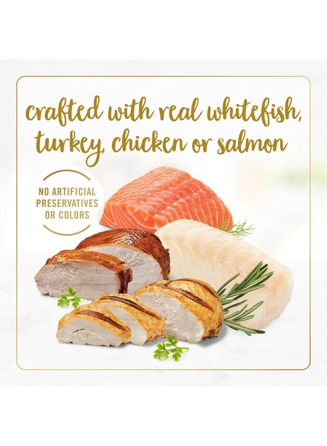 Fancy Feast طعام رطب للقطط الصغيرة من بورينا فانس فيست، مزيج من سمك أبيض من المحيط، ديك رومي، دجاج وسالمون - (عبوة من 24) علب 3 أونصات - Image 5