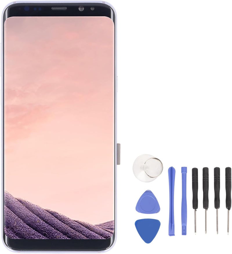 فوسا تجميعية شاشة هاتف مقاس 6.2 بوصة لـ S8 Plus G955U SM G955U G955F G955A، مع وظيفة اللمس ثلاثي الأبعاد، وأدوات الإصلاح (رمادي) - Image 5