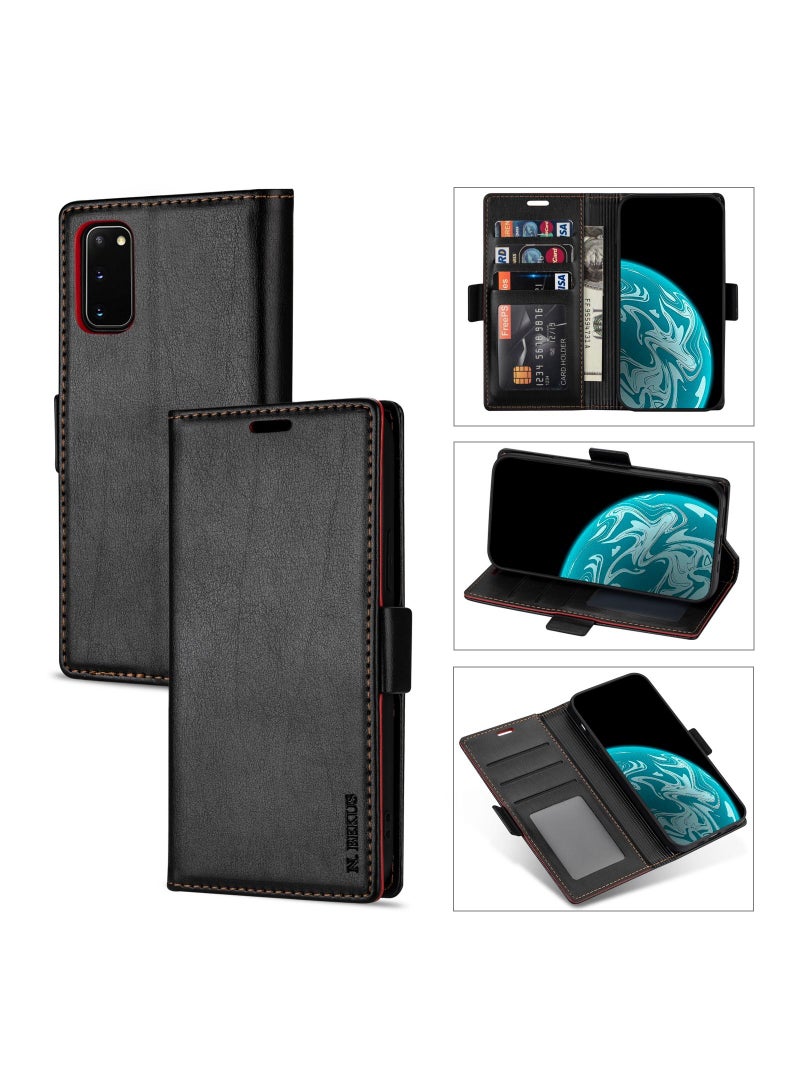 Suteni Flip Cover Hidden Card Slots Leather Phone Case for Samsung - Image 3