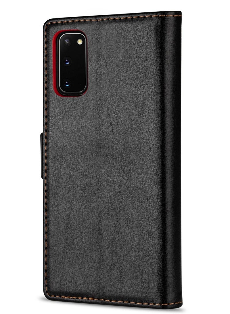 Suteni Flip Cover Hidden Card Slots Leather Phone Case for Samsung - Image 1