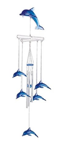 StealStreet SS-G-98674 Wind Chime Acrylic Dolphin Hanging Garden Porch Decoration Collection - Image 4