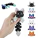 TiTiC 3D Printed Fox 3D Printed Animals Articulated Flexible Fidget Toy Perfect Desk Pet Gift for Animal Collectors Easter Basket Essentials Green Light - Image 2