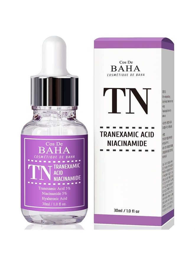 Cos De BAHA Tranexamic Acid 5% Serum with Niacinamide 5% for Face/Neck - Helps to Reduce the Look of Hyper-Pigmentation, Discoloration, Dark Spots, Remover Melasma, 1 Fl Oz  - Image 1