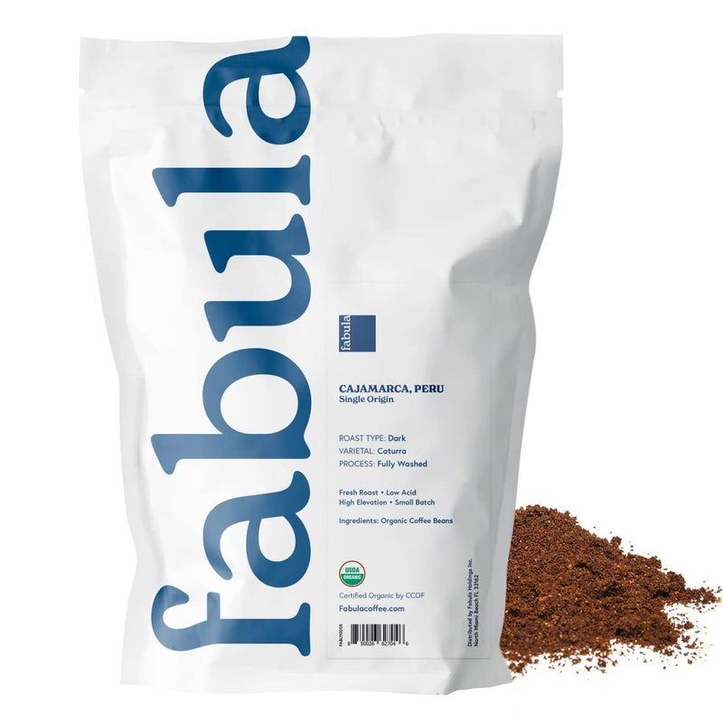 Fabula Coffee Dark Roast Freshly Ground - Organic - Low Acid - Single Origin - Non-GMO - Mold Free - 12 Ounces - Image 2