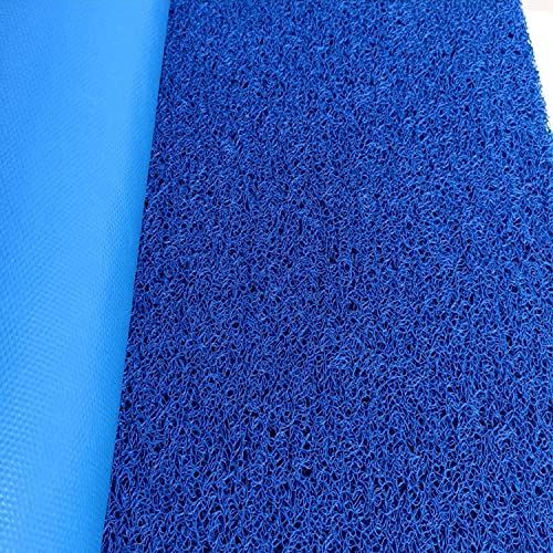 ATOOTFUSION Non-Slip Cushion Noodle Mat for Home Entrance | Heavy Duty Main Door Mat with Rubber Back, PVC Floor Mat | Paydan | Foot Mat for Balcony Dirt Traper Bathroom Area Rug (4x3 Feet, Blue) - Image 5