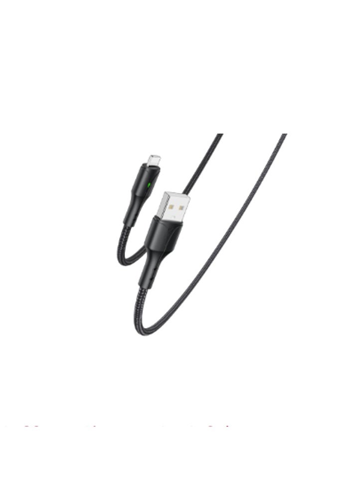 Yesido - CA98 Fast Charger USB To Lightning Data Cable For iPhone Sync Charger Cord 20W PD Charging Cable Black - Image 1
