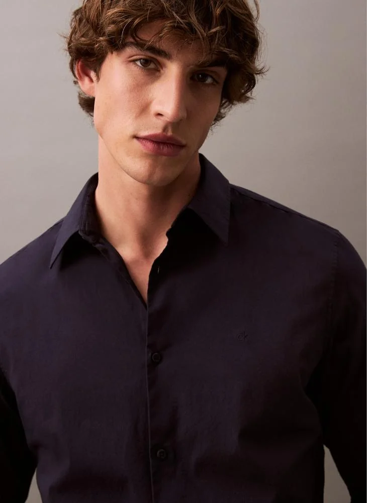 CALVIN KLEIN Slim Stretch Long Sleeve Shirt