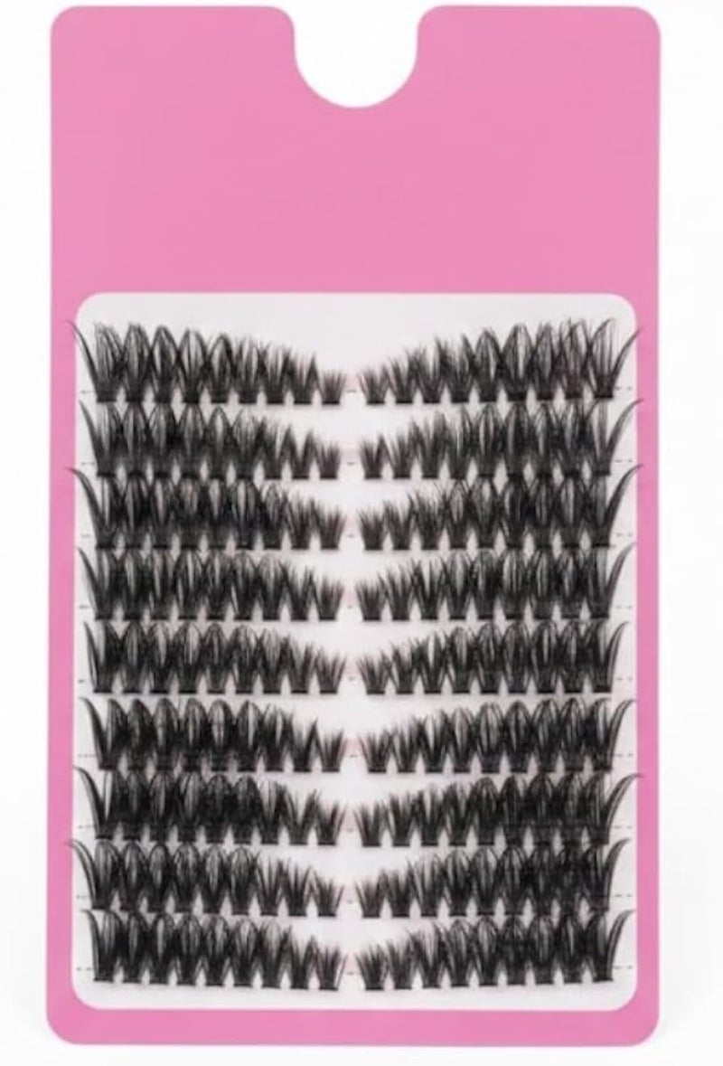 Cluster Lashes 240 Pcs Individual Lashes 60D D Curl False mix Eyelashes Extension Reusable Soft Lashes Extension Diy at Home-mix