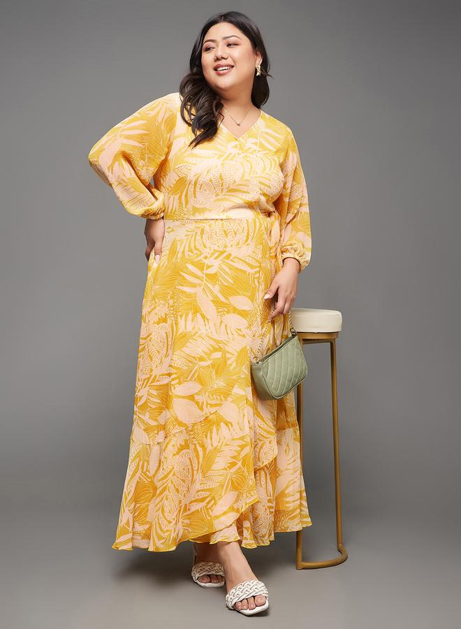 Miss Chase Plus Size Floral Print Midi Dress - Image 5