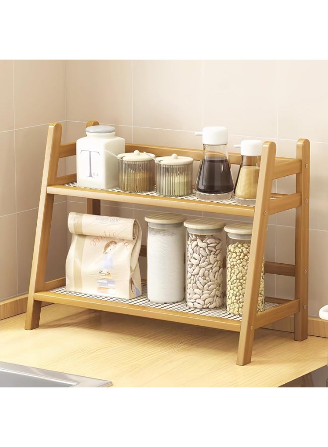 كيتشينو منظم محطة القهوة بمظهر الخوص من كيتشينو، حامل اكواب من الخيزران، رف منضدة المطبخ لملحقات بار الشاي والقهوة، حامل ماتشا وعرض الاكواب، رف تخزين التوابل - Image 5