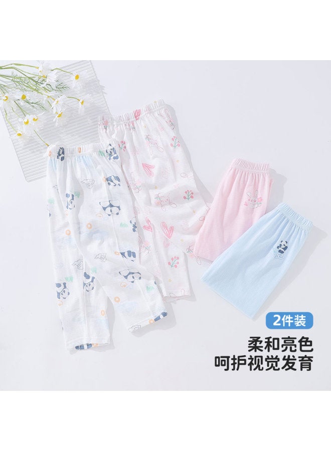 Bornbay new Summer Lightweight Breathable Pants For Boys & Girls - Air-conditioning Sleep Pants - Image 3