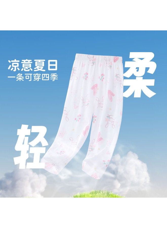Bornbay new Summer Lightweight Breathable Pants For Boys & Girls - Air-conditioning Sleep Pants - Image 4