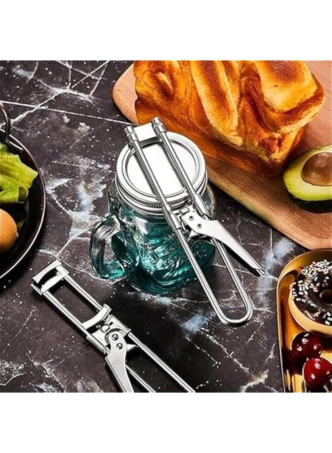 بيوينتي ALMEKAQUZ Adjustable Multifunctional Stainless Steel Can Opener, Jar Gripper Tight Lid Opener Retractable Bottle Opener, Manual Jar Bottle Opener Kitchen Gadgets for Seniors, Weak Hands - Image 5