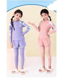 XTEP Children's Long Sleeved And Long Pants Training Swimsuit  - Image 5