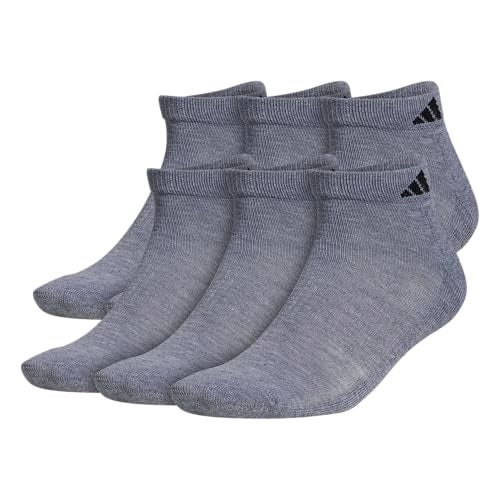 adidas Mens Athletic Cushioned Low Cut Ankle Socks (6-Pair Pack) - Image 1