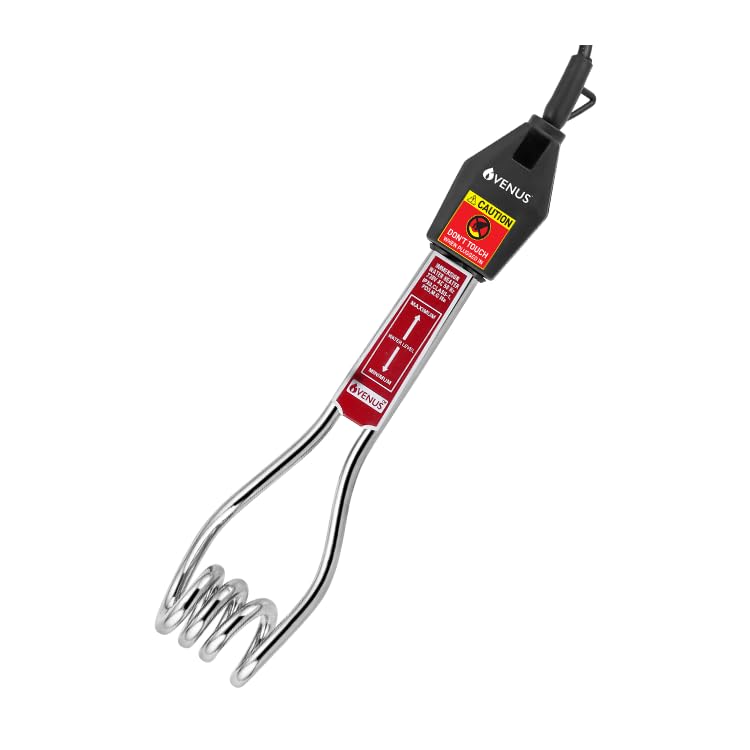VENUS 1500W Immersion Water Heater Rod (VMH-1500) | Fast & Energy Saving Heating | Shock-Proof Body | Water Level Indicator | Easy Clip-On | Ideal for Daily Bathing & Bucket Heating - Image 5