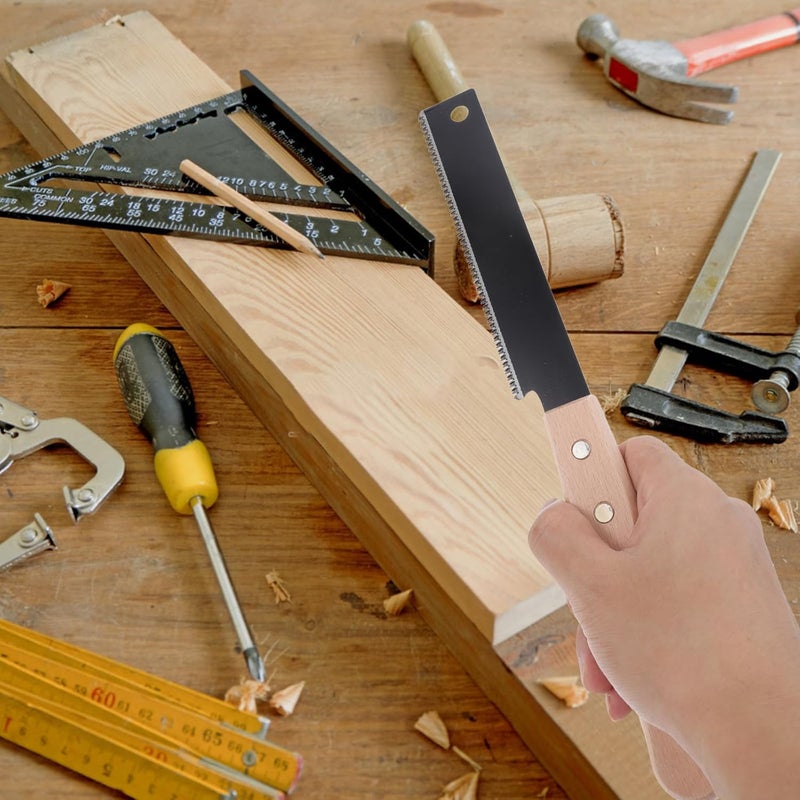 COHEALI High-efficiency Small Pull Saw with Fine Teeth, Hardened Smooth Blade Hand Saw for DIY Wood Craft and Tree Trimming - Image 4