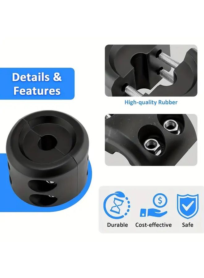 Red Rubber Cable Winch Stoppers For Truck UTV ATV With Quick Release Tool - Image 4