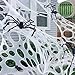CESOF Giant Beef Netting Spider Web Halloween Decorations PreCut Spiderwebs Super Stretchy DIY Spider Webbing with Stakes Gauze Cobwebs for Haunted House Yard Garden Party Outdoor Decor1 - Image 3