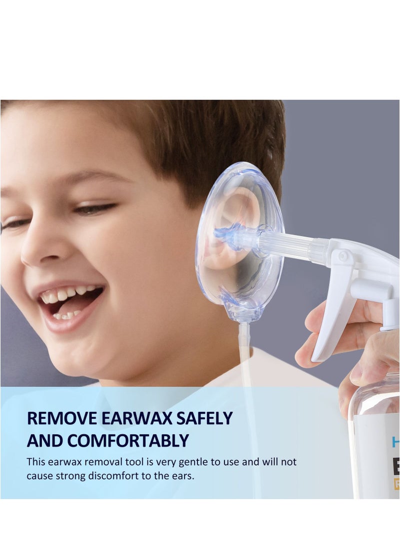Generic Ear Wax Washing Kit Professional Ear Cleaner Set With Irrigation Water Washing Syringe And Squeeze Bulb Effective Ear Wax Removal Tool For Adults And Kids (500ml)  - Image 5