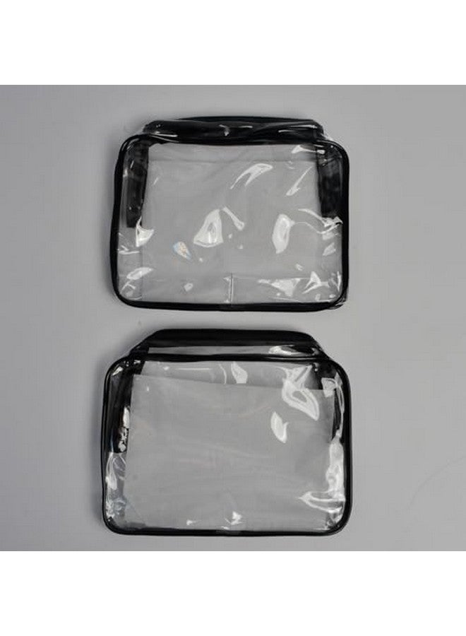 Lermende Polyester 2pcs Clear Toiletry Bag for Travelling, TSA Approved Travel Toiletry Bag, Carry On Airport Airline Compliant Bag Quart Sized 3-1-1 Kit Luggage Pouch - Image 5