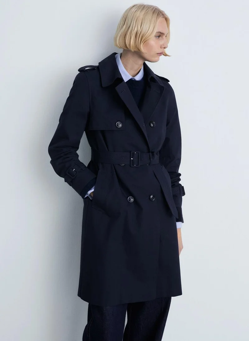 MANGO Classic Trench Coat With Belt