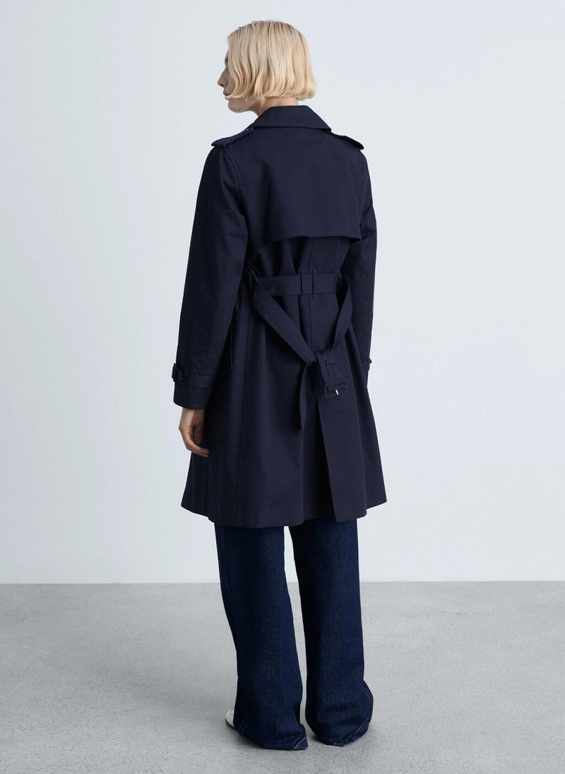 MANGO Classic Trench Coat With Belt  - Image 2