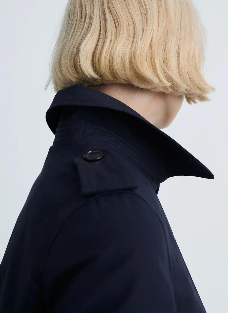 MANGO Classic Trench Coat With Belt