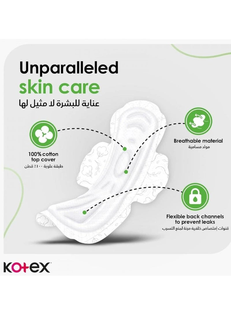 Kotex Maxi Cotton Super 44 Pads - Image 3