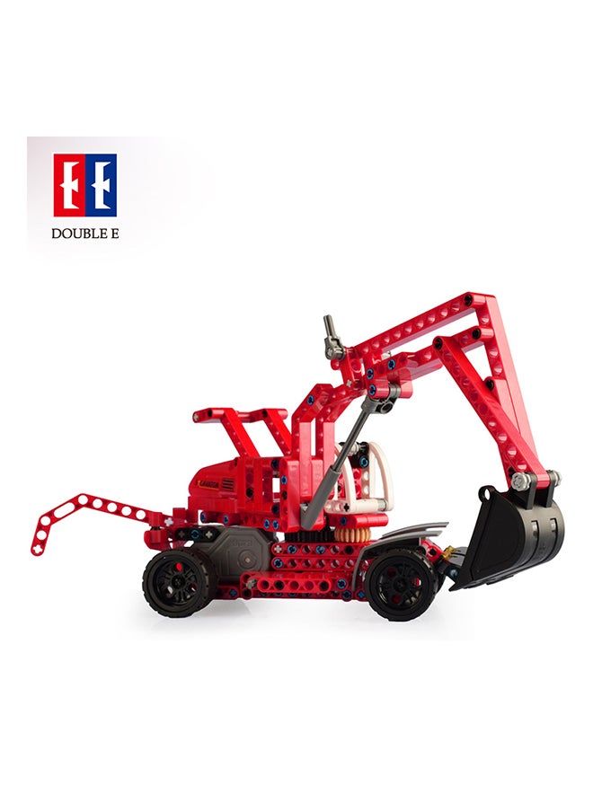 CaDA CaDA Car Toy Building Blocks Red Excavator C52012W 235pcs for +6 Years old  - Image 4