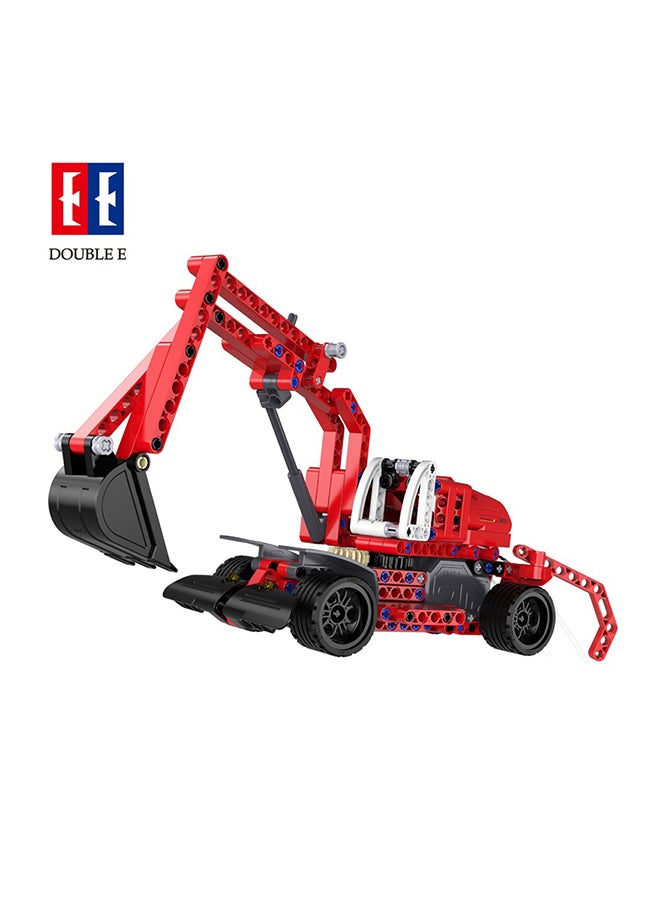 CaDA CaDA Car Toy Building Blocks Red Excavator C52012W 235pcs for +6 Years old  - Image 2