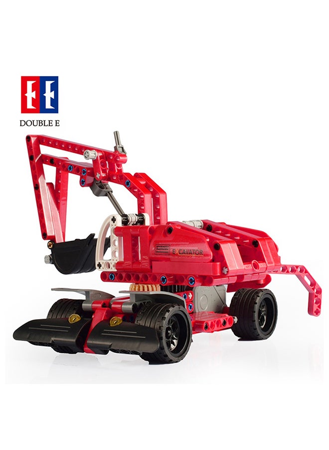 CaDA CaDA Car Toy Building Blocks Red Excavator C52012W 235pcs for +6 Years old  - Image 3