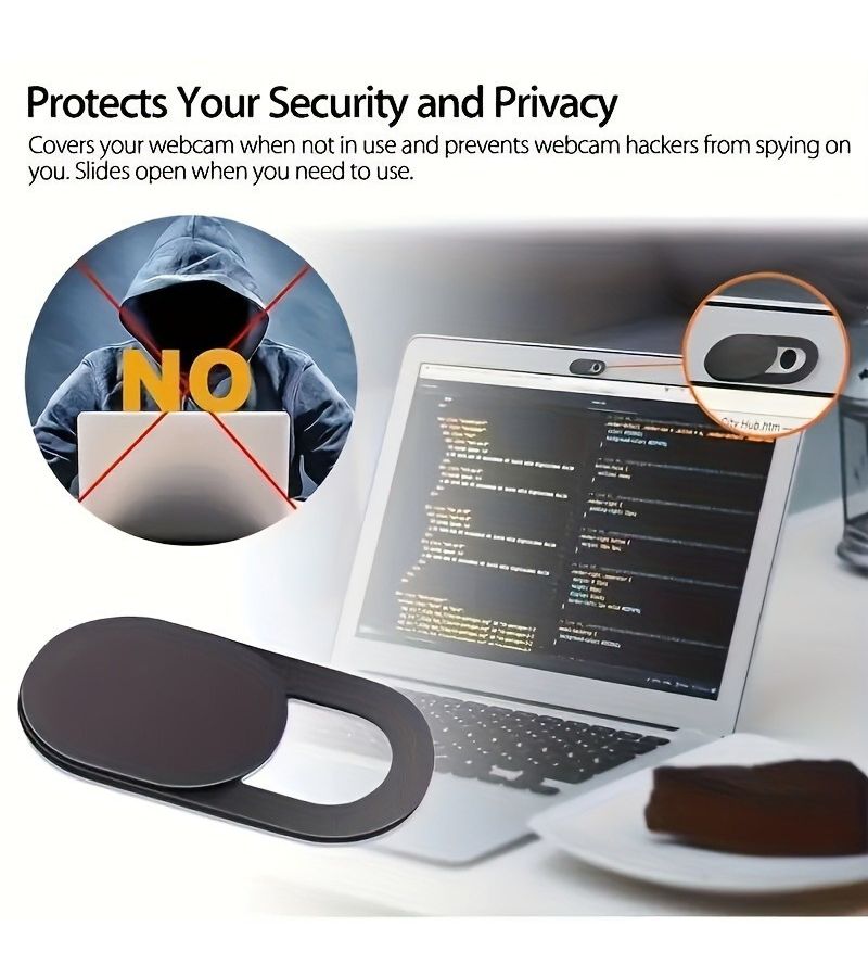 10 Pcs ABS Webcam Cover Slider For Phones PCs And Laptops Protect Your Privacy Rights With Easy Installation Computer Lens Occlusion Cover - Image 5