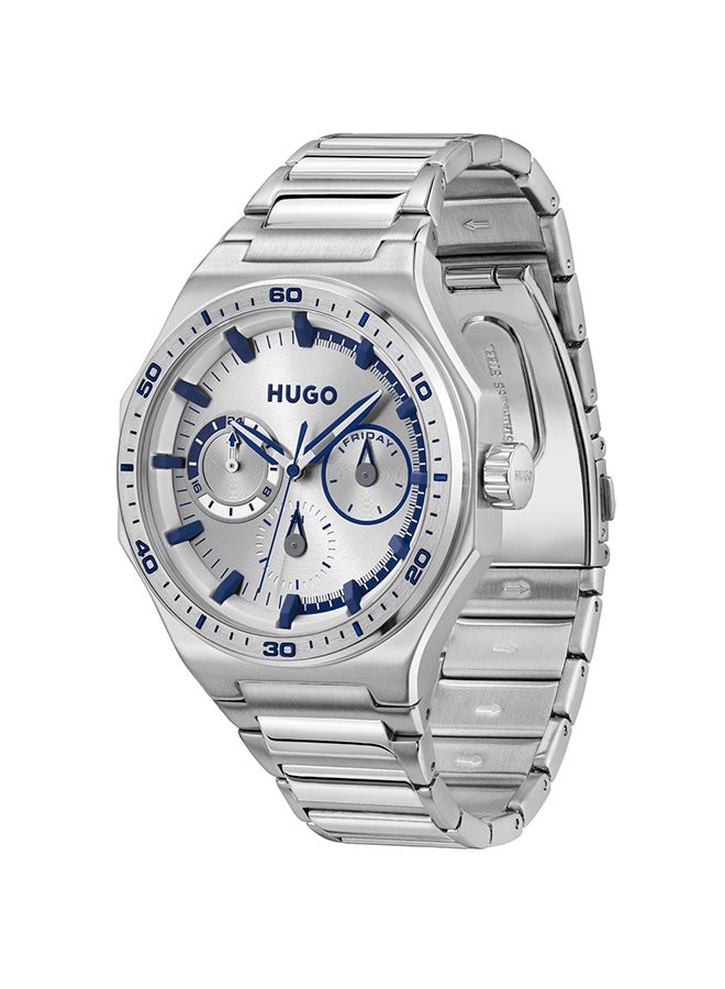 HUGO BOSS HUGO BOSS WATCH ROUND ANALOG MEN'S SILVER WHITE CASE WATCH - 1530399 - Image 4