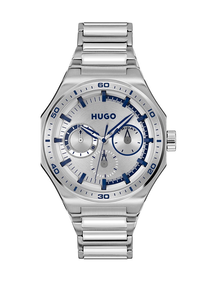 HUGO BOSS HUGO BOSS WATCH ROUND ANALOG MEN'S SILVER WHITE CASE WATCH - 1530399 - Image 1