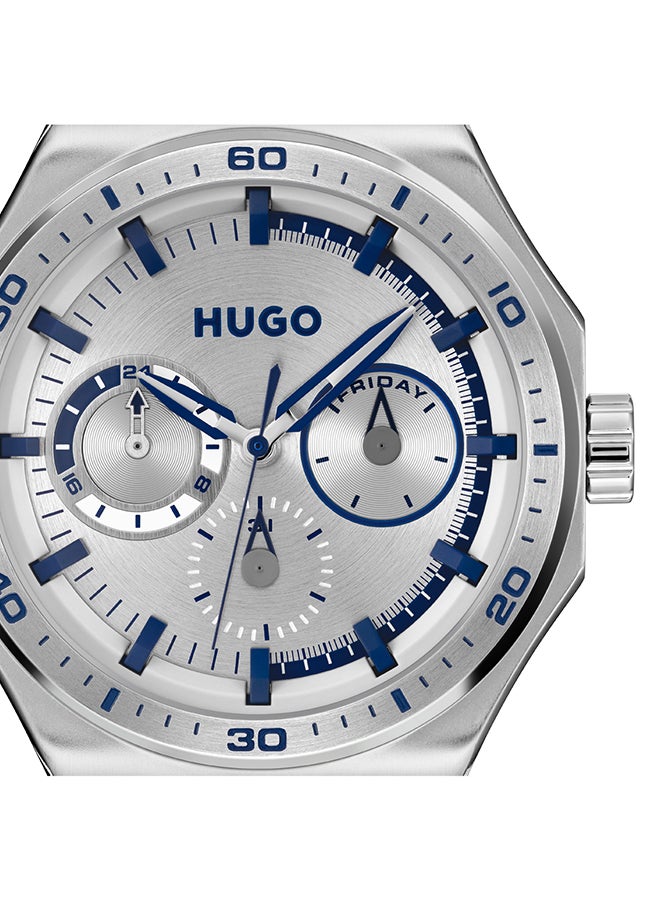 HUGO BOSS HUGO BOSS WATCH ROUND ANALOG MEN'S SILVER WHITE CASE WATCH - 1530399 - Image 5