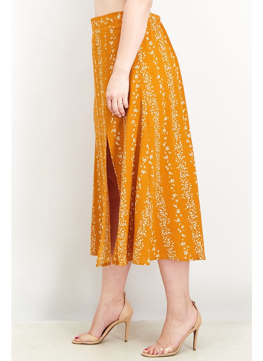 Women Pull On Allover Printed Midi Skirt, Orange Combo - pzsku/Z28ACF321DAAAD417EC55Z/45/_/1724350861/cc9db7ed-0506-45e8-a677-cc55afaba2c5