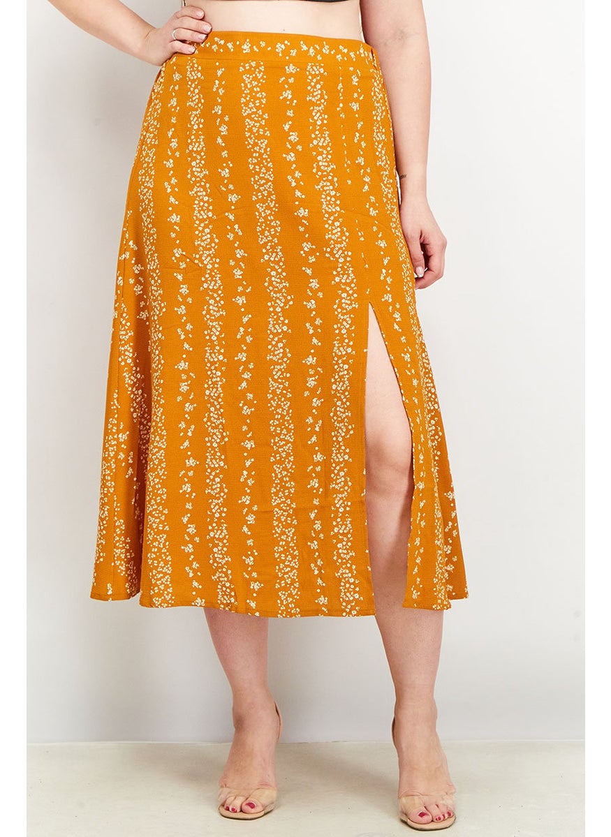 Women Pull On Allover Printed Midi Skirt, Orange Combo - pzsku/Z28ACF321DAAAD417EC55Z/45/_/1726066982/59ddee50-c99f-4b92-96cc-4ee307aae913