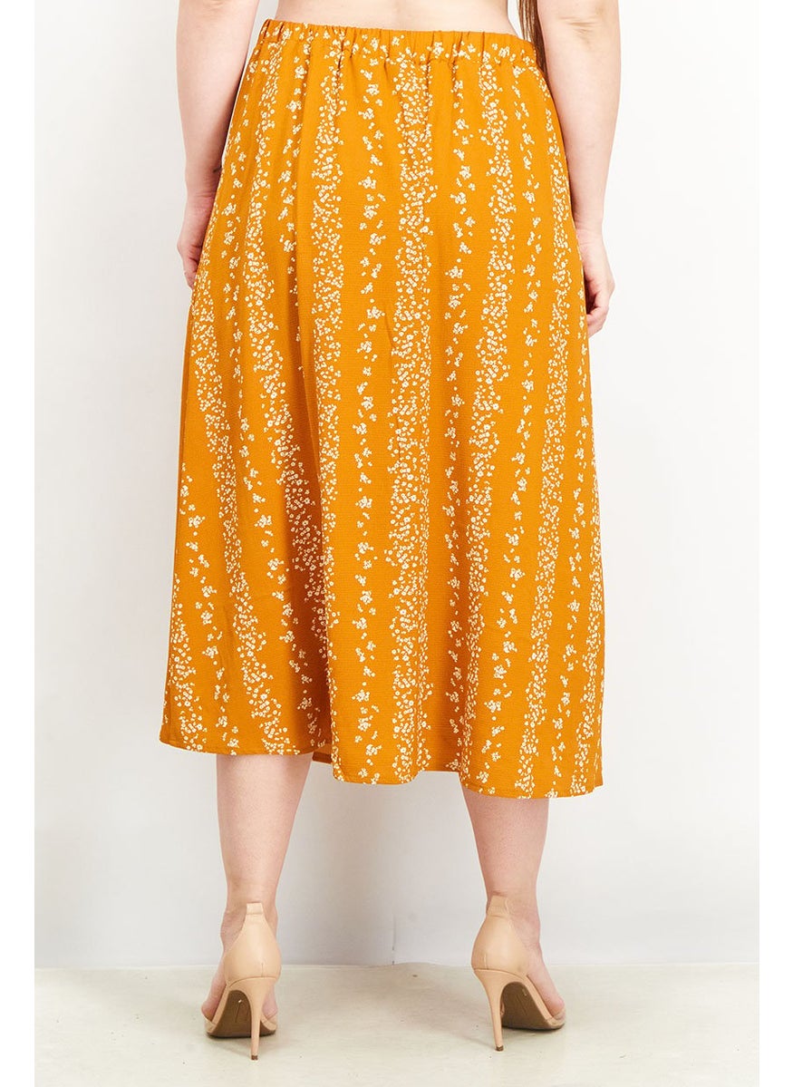 Women Pull On Allover Printed Midi Skirt, Orange Combo - pzsku/Z28ACF321DAAAD417EC55Z/45/_/1740492808/f5ee44df-b4ba-463a-b4a4-afd958d4eddd