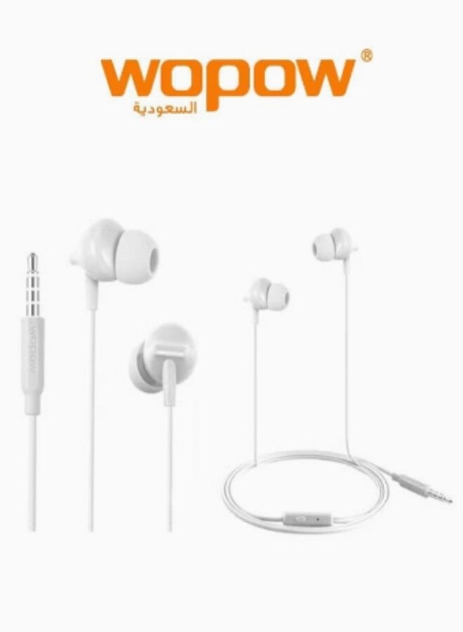 وبو سماعة ستيريو وبو AU-03 - ابيض - Image 2