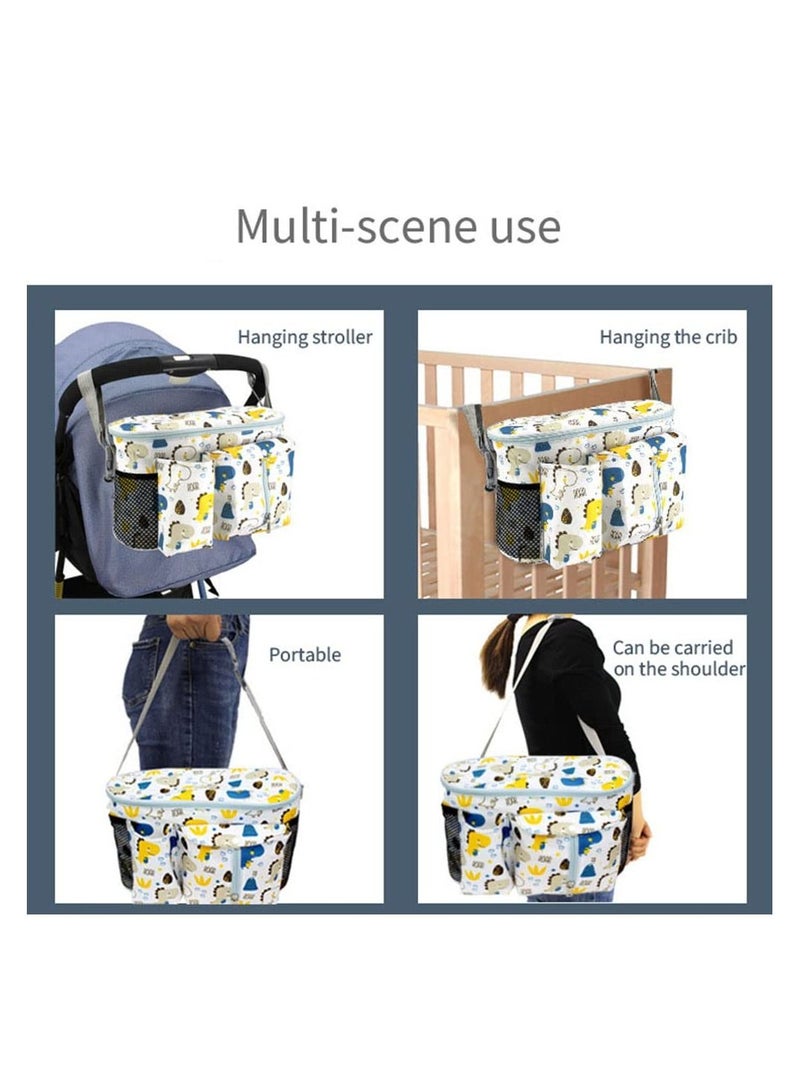 SYOSI SYOSI, Stroller Organizer Bag, Stroller Hanging Bag Portable Baby Basket, Multifunctional Storage Bag  - Image 3