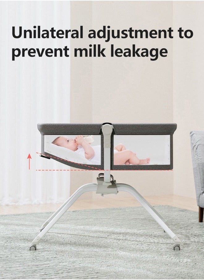 Soft Touch Baby Cot Baby Swing Bed Toddler Bassinet Foldable Baby Cradle for 0-18 Months  - Image 5