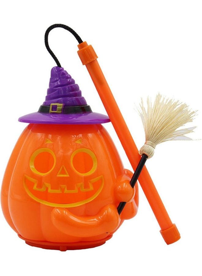 Loquat Pumpkin Ghost Sound LED Light  Decoration Prop Orange/Purple/Black 14.5x11cm - Image 1