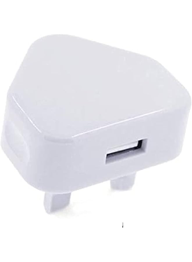 PROMASS UK Plug 3-Pin adapter charger USB Ports [White]  - Image 2