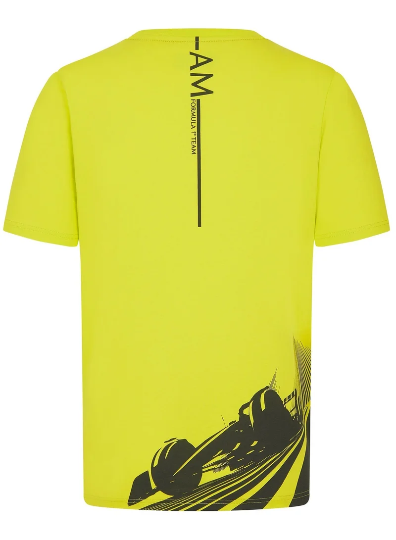 Aston Martin  Aston Martin Aramco F1 Men's Lifestyle Printed T-shirt for Men | Best Price UAE