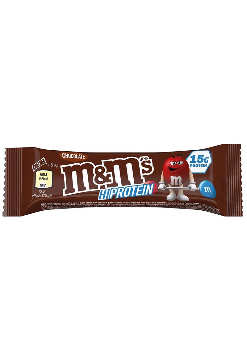 M&M'S - M&M'S Hi Protein Bar Chocolate 12-Pack - Image 1