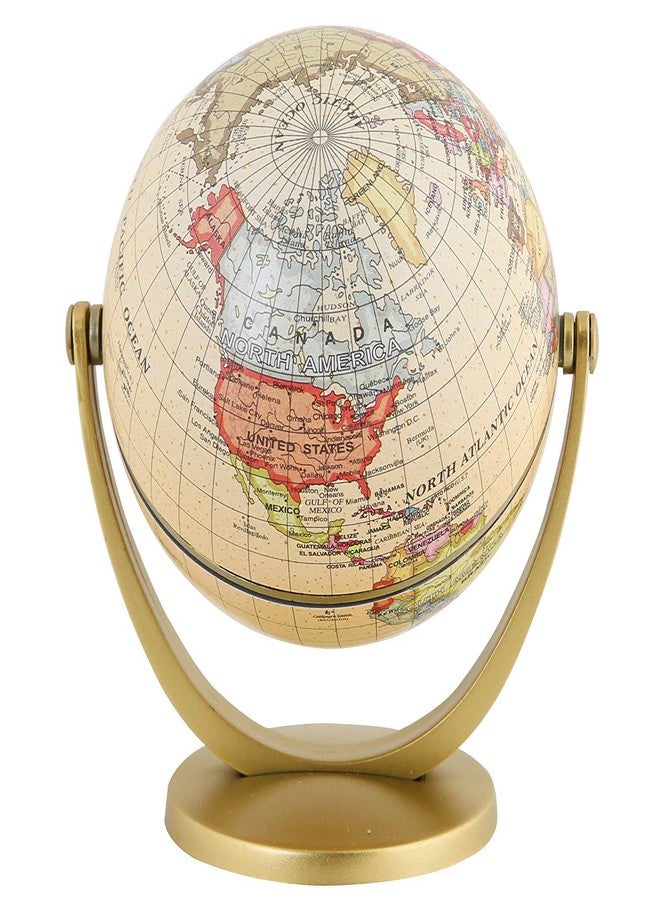 Annova Mini Antique Globe 4-inch / 10 cm - Swivels in All Directions Educational, Decorative, Unique, Small World, Desktop, Vintage (Mini Globe 4") - Image 4